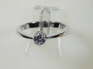 Brillant-Ring Gr. 18,8 - 59 0,35 Carat RIVER-LR 585 Weiß-Gold