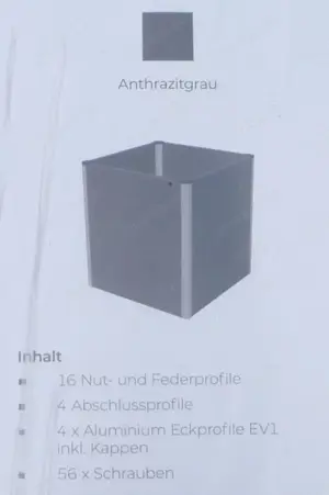 Hochbeet GroJa Solid Cube, Pflanzkübel, Garten Beet Blumenkasten Pflanzkasten Stecksystem 70 x 70 cm Bild 3