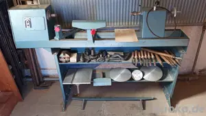 Drechselbank, Hobelbank und Tischlerwerkzeuge 