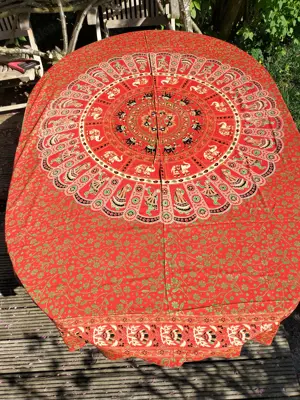 Diverse neue Lunghi Sarong Pareo Wickeltücher Dekotücher mit Umnaht (Neuware aus Baumwolle) Bild 5