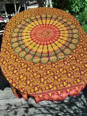 Diverse neue Lunghi Sarong Pareo Wickeltücher Dekotücher mit Umnaht (Neuware aus Baumwolle) Bild 8