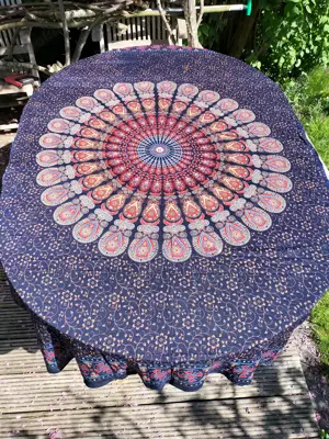 Diverse neue Lunghi Sarong Pareo Wickeltücher Dekotücher mit Umnaht (Neuware aus Baumwolle) Bild 10