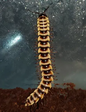 Orthomorpha sp. Yellow Banded - Bandfüßer - Terrarium - Tausendfüßer