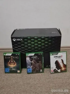 Xbox serie X Microsoft spielkonsole + 3 Videospiel mit 2 kontrollern und verpakung 