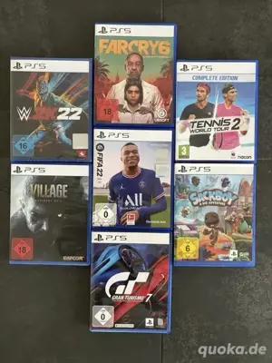 7 PS5 Sony spiele in guten zustand 