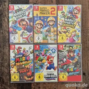 Nintendo Switch spiele X 6 mit Verpakung