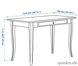Schreibtisch von Ikea Bild 2