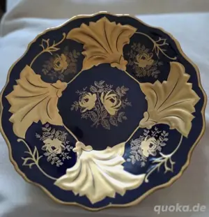 Dekoteller, "WeimarPorzellan Kobalt-blau"
