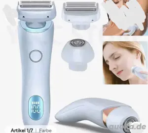 Elektrischer Rasierer für Frauen, 2-in-1-Bikini-Trimmer