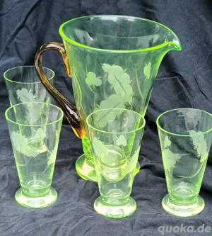 Antikes Abrisgläser-Set Bild 3