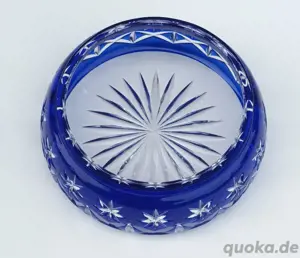 ! ! ! Konfektschale Blau-Kristall Bild 3