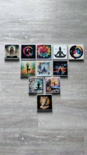 Yin Yang Bild, Meditationsbild, Yogabild, Achtsamkeitsbild, Yogadeko, Bild 3