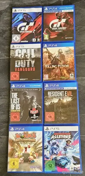 PlayStation PS5 Sony spielkonsole mit 2 kontrollern und 4 spiele  + Ladegerät + Disc player  Bild 4