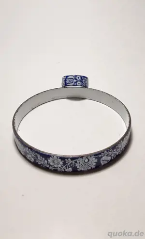 Emaille Set | Armreif & Ring | Schmuck | Alter Schmuck | Nachlass Bild 5