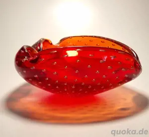 Murano Schale | Muranoglas | Glasschale | Erdbeer Schale