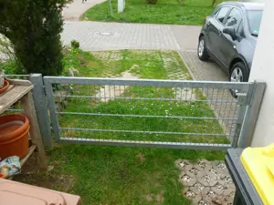 Gartentor groß, für Mattenzaun, feuerverzinkt, 2225 mm, gebraucht