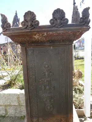 Holzofen Metall Gußeisen Antik, ca. um 1840 - 1890
