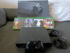 Microsoft Xbox One X (1 TB) mit 7 Spielen, Wie Neu Bild 7