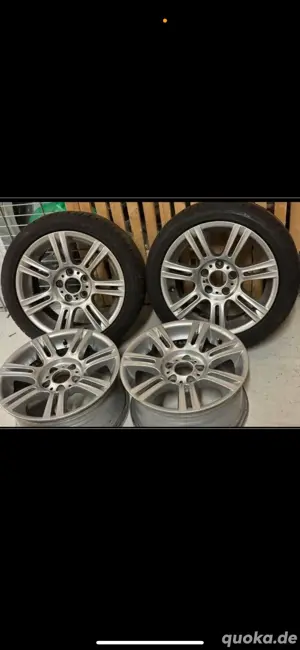 4x BMW 3er 17 Zoll Felgen E90 E91 E92 E93 M 194 Edelstahl Reifen