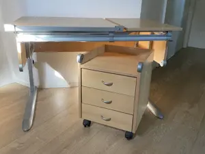 Moll Kinderschreibtisch Modell Sprinter + Schreibtisch-Unterstellschrank