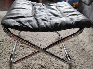 Hocker klappbar  Klapphocker Leder schwarz