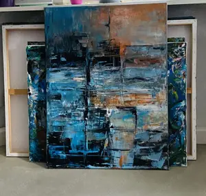 Acrylgemälde Abstrakt Leinwand Unikat 60x80 Bild 2