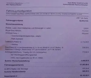 Ford Ranger Ranger 2,0 l EcoBlue Autm. Wildtrak Bild 5