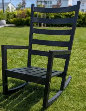 Schaukelstuhl VÄRMDÖ Ikea schwarz neu OVP 