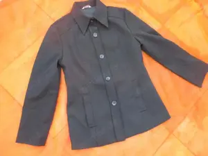 NEU Klassisch edel Übergangs Blazer Jacke "Stefanel" Gr. 36- 38  S- M schwarz * Gohtic