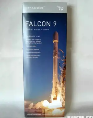 Falcon 9 Rakete SpaceX Display Modell & Ständer 32" NASA Space Elon Musk