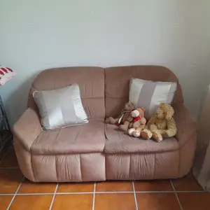 Couch Laauser 2-Sitzer, beigefarbiger Bellsaime Bild 2