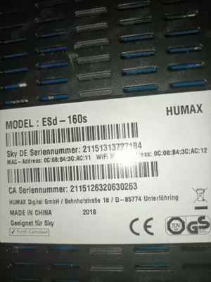 Sky SAT Receiver mit 1 TB Festplatte 
