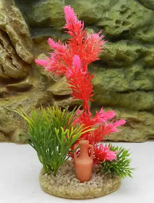 Gestaltung von Terrarium oder Aquarium-Deko,Kunststoffpflanze,NEU