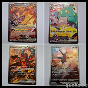 pokemon karten Lavados,Wampitz,volcanion,latios 