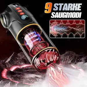 Sex Spielzeug 3 in 1 APP Masturbator 9 Teleskopfunktion & Rotierend & Saugen LCD-Display Penispumpe  Bild 2