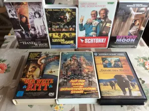 Original Video Cassetten bespielt aus den 80er und 90er Jahre
