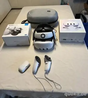 Meta Quest 3 512 GB VR Headset mit BOBOVR S3 Pro Strap mit Akku und Tragetasche