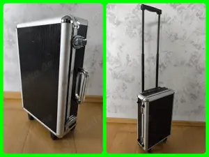 Kleiner Schicker Schminkkoffer Laptopkoffer Trolley 37x24x8,5cm