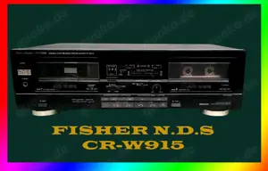 Studio Standart Fisher N.D.S Doppelkassettendeck CR-W915. Made in JAPAN 