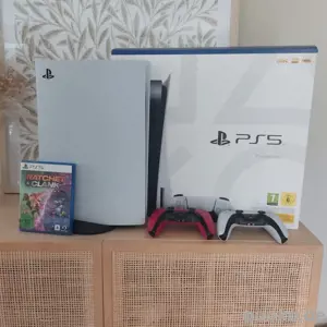 PS5 Sony sehr guten spielkonsole OVP  mit 2 controller + rechung 