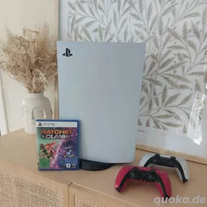 PlayStation 5 Sony PS5 spielkonsole OVP Disc-player mit 2 Controllern + spiele 