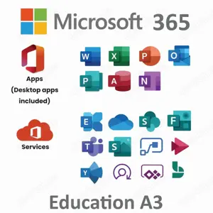 Office 365 A3 Education - 5 Geräte -100 GB One Drive lebenslange Nutzung  -  MS Partner Bild 2