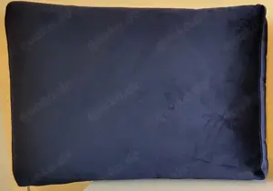 Großes Polsterkissen Velour bzw. Samt Blau Neu Abziehbar