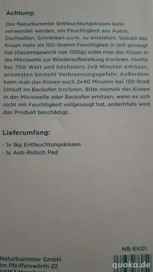 raum entfeuchtungskissen neu Bild 2