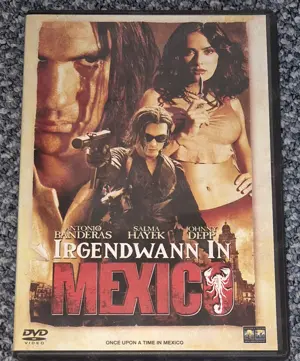 DVD "IRGENDWANN IN MEXICO" - Depp, Banderas, Hayek, Dafoe, Rourke - FSK18 - Thriller, Action, Mexiko