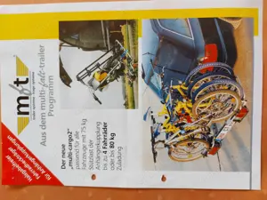 Fahrradheckträger für Anhängekupplung bis 80 KG.