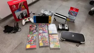 Nintendo Switch Oled OVP spielkonsole mit 6 spielen 