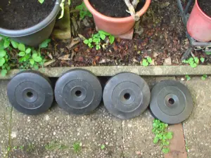 Hantelscheibenset 20 kg - 4 x 5 kg Gewichte Krafttraining Hantel