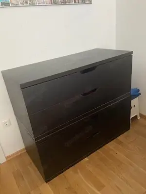 Kommode dunkelbraun mit 4 Schubladen