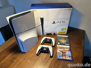 PS5 Sony original OVP spielkonsole mit 2 controllern + 2 videospiel inklusive rechung 